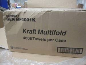 lot 277 image: case of kraft multifold towels ...