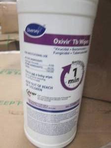 lot 326 image: 12 bottles of oxivir tb wipes ...