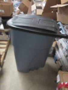 lot 355 image: rolling trash can wheels in side ...