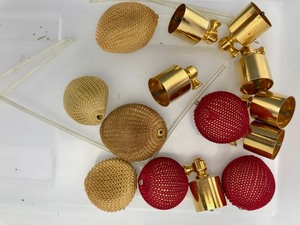 lot 33 image: Vintage - Perfume Bottle Caps  Pumps