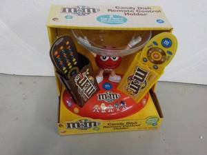 lot 55 image: M & M Candy Dish Remote Control Hol...