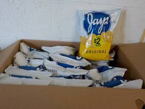 lot 100 image: Case of 12 - 5.5 oz Jays Original C...