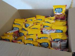 lot 111 image: Case of 40 .7 oz Bags Rold Gold Hea...