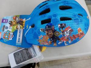 lot 126 image: Paw Patrol Bike Helmet and Backpack...