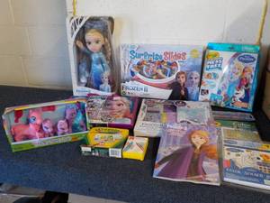 lot 163 image: Frozen, My Little Pony and Crayons...