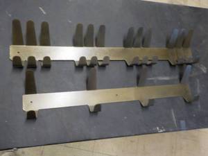 lot 187 image: 23 in. Long lot of 4 Hammered Steel...