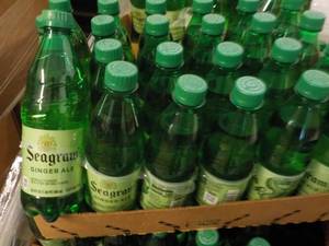 lot 189 image: Case of 24 - 16 oz Bottles Seagram...
