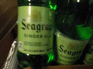 lot 191 image: Case of 24 - 16 oz Bottles Seagram...