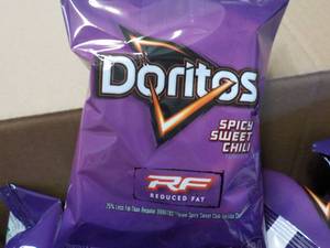 lot 206 image: Case of 72 - 1 oz Bags Doritos Spic...