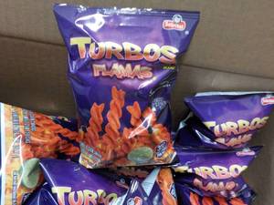 lot 214 image: Case of 64 - 2 oz Bags Turbos Flama...