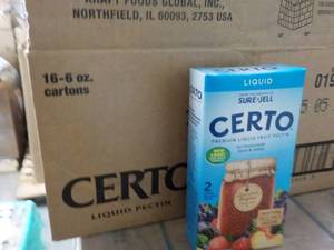 lot 276 image: 2 Cases 16 - 6 oz Boxes Certo Liqui...