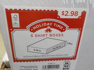 lot 279 image: 105 Holiday Time Shirtboxes and Xma...