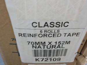 lot 282 image: Reinforced Tan 6 Rolls 70 mm x 152 ...
