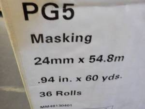 lot 283 image: Beige Masking Tape 36 Rolls .94 x ...