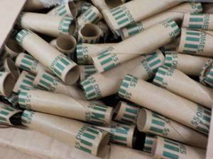 lot 315 image: Case of 1000 Preformed Dime Coin Wr...