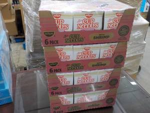 lot 372 image: 4 cases 6 each Nissin Cup Noodles w...