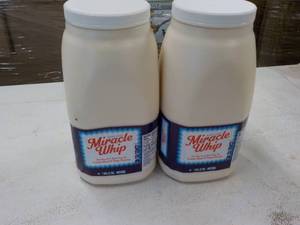 lot 400 image: 2 -1 gallon Jugs Kraft Miracle Whip...