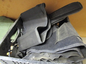 lot 369 image: Back Braces, Rain Gear, Boots, Gloves