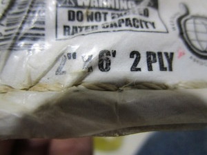lot 380 image: (2) 2 Lifting Straps