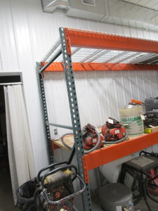 lot 23 image: Pallet Racking 8 Tall 42 Wide (1) 10 & (1) 8 Section (contents on rack not included)