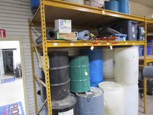 lot 25 image: Pallet Racking 8 Tall 48 Wide (3) 8 Sections (contents on rack not included)