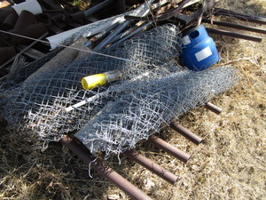 lot 565 image: Misc. Items On & Around Rack (minus PVC & culvert see pics)