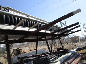 lot 28 image: Pipe Rack 10 Long 12 Wide 9 High (contents on rack not included)