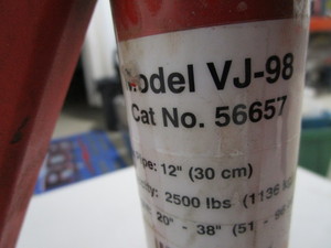 lot 89 image: Ridgid Model VJ-98 Pipe Roller Stand
