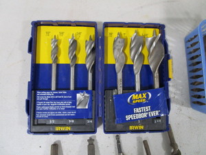 lot 168 image: Lot of Wood Drill Bits