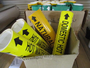 lot 221 image: Pipe Labels