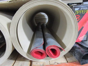 lot 232 image: Floor Protectors, Tool Mats, Painters Plastic & Zippers