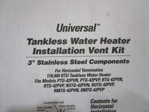 lot 248 image: (3) (New) Water Heater Vent Kits