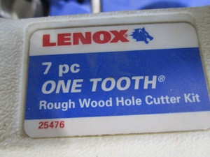 lot 287 image: Lennox 1 Tooth Hole Cutter Kit