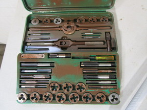 lot 336 image: Tap & Die Set & Measuring Wheel
