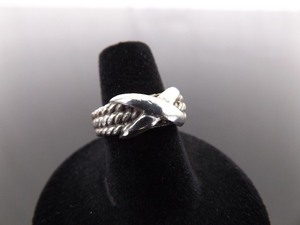 .925 Sterling Silver Rope Ring Size 6.25