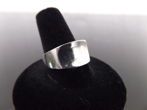 .925 Sterling Silver Scooped Ring Size 10