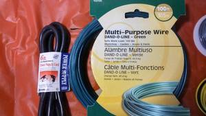 Six Rolls of 12GA and 14GA Multi-Purpose Wire including 120V Power Cord