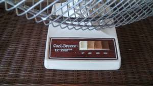 12 Cool Breeze 3 Speed Oscillating Fan