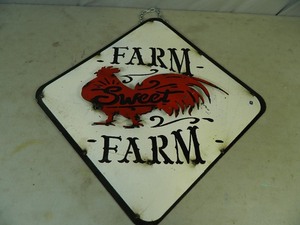 lot 23 image: New Recycled Metal Farm Sweet Farm Sign