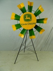 lot 32 image: New Recycled Metal John Deere Windmill