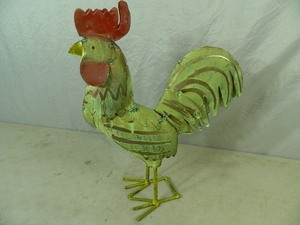 lot 51 image: New Recycled Metal Rooster