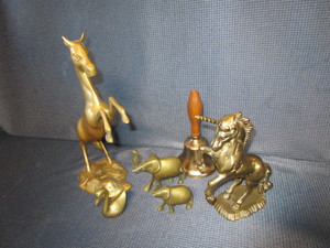 lot 140 image: Brass Figurines