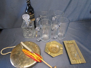 lot 148 image: Dinner Gong, Ashtrays, Beer Steins