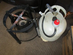 lot 156 image: Propane Cylinder & Burner