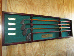 lot 51 image: Golf Irons Shadowbox