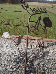 lot 244 image: Hand Crafted Garden Stake
