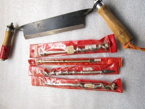 lot 283 image: Auger Bits, Draw Knife