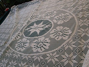 lot 85 image: Lace Tablecloths