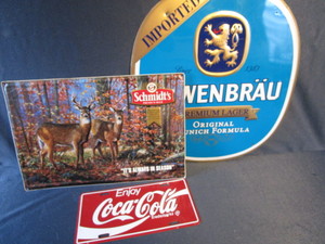 lot 349 image: Lowenbrau, Schmidt, Coca Cola