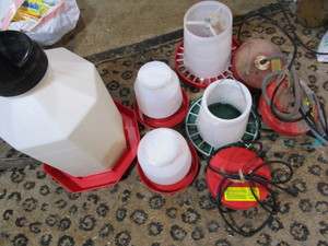 lot 320 image: Chicken Waterers, Feeders, Tank Heaters